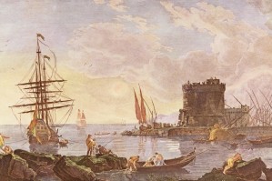 View of Italian port